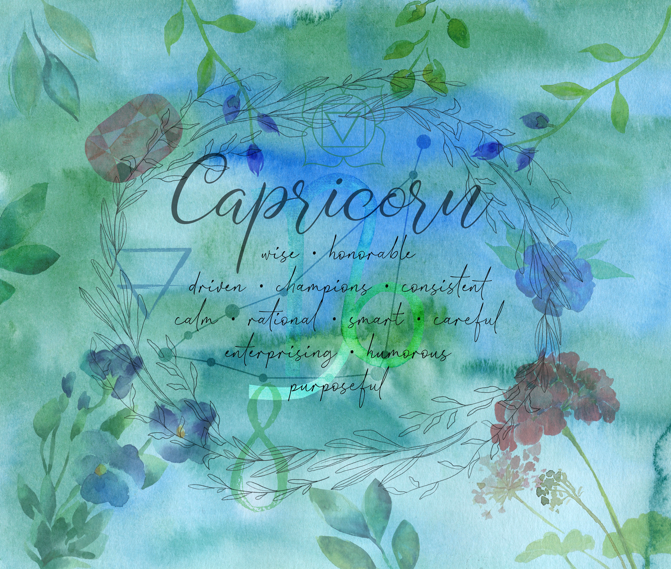 Capricorn • Dec 22-Jan 19