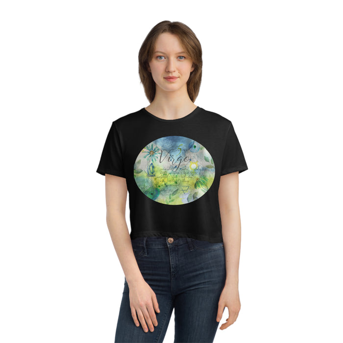 Virgo Women's Flowy Cropped Tee