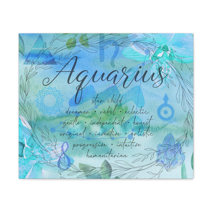 Aquarius Canvas Gallery Wraps