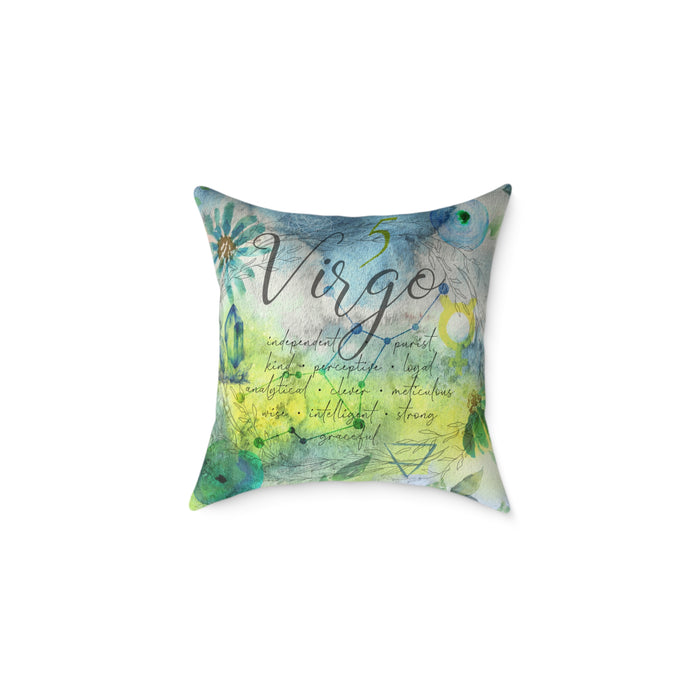 Virgo Square Poly Canvas Pillow