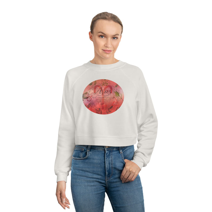 Aries Women's Cropped Fleece Pullover