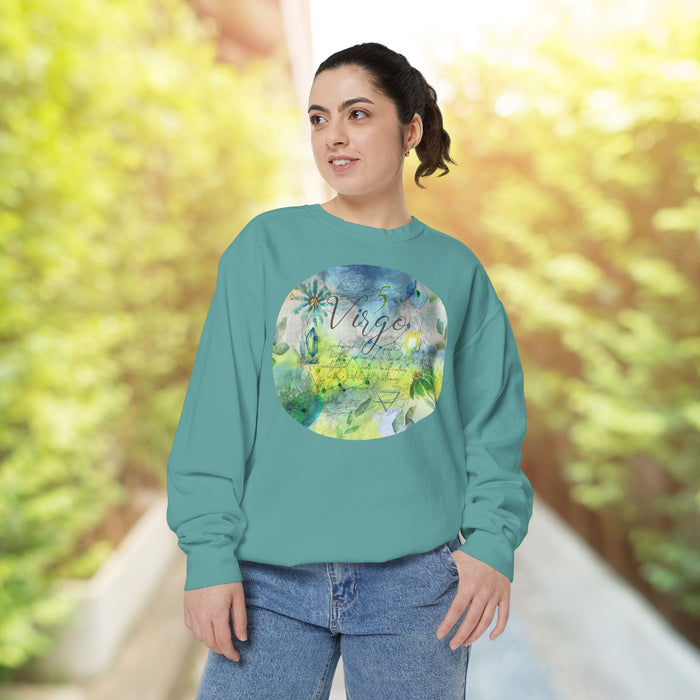 Virgo Unisex Garment-Dyed Sweatshirt