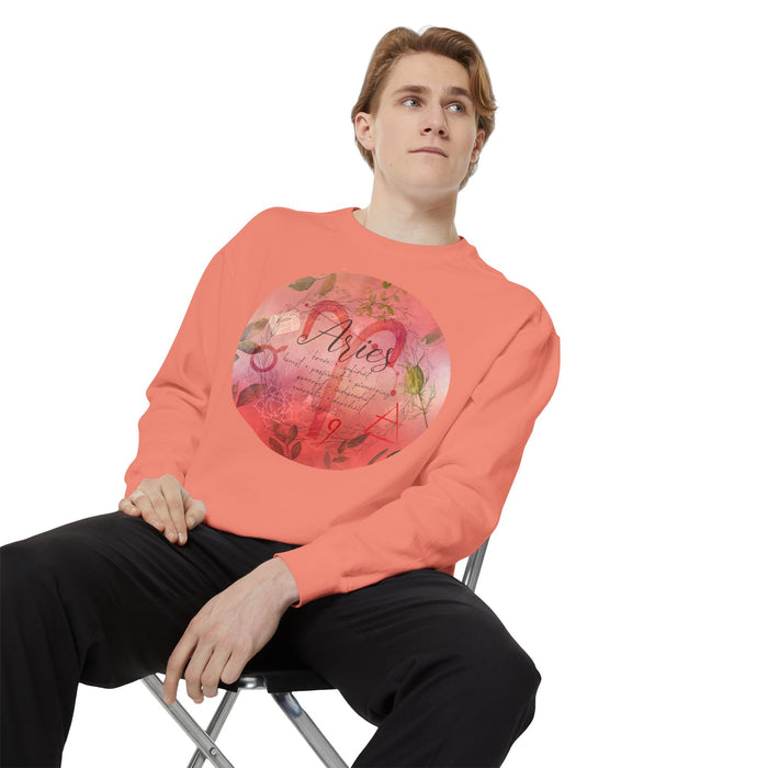Aries Unisex Garment-Dyed Sweatshirt