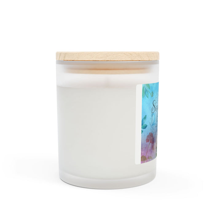 Sagittarius Frosted Glass Candle, 11oz