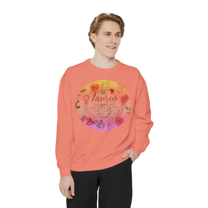 Taurus Unisex Garment-Dyed Sweatshirt