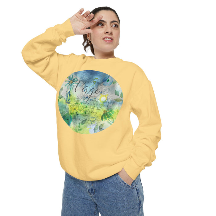 Virgo Unisex Garment-Dyed Sweatshirt