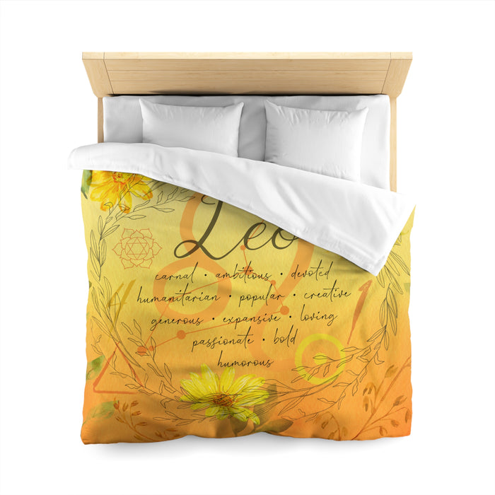 Leo Microfiber Duvet Cover
