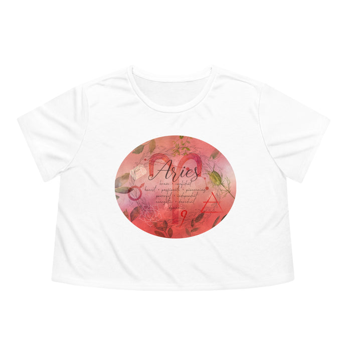 Aries Women's Flowy Cropped Tee