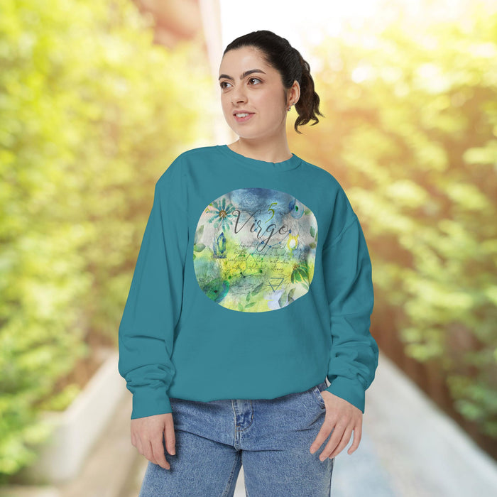 Virgo Unisex Garment-Dyed Sweatshirt