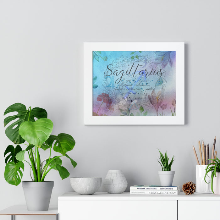 Sagittarius Framed Horizontal Poster