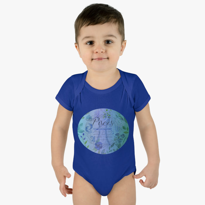 Pisces Infant Baby Rib Bodysuit