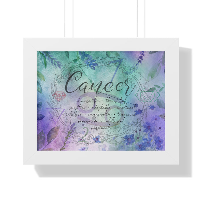 Cancer Framed Horizontal Poster