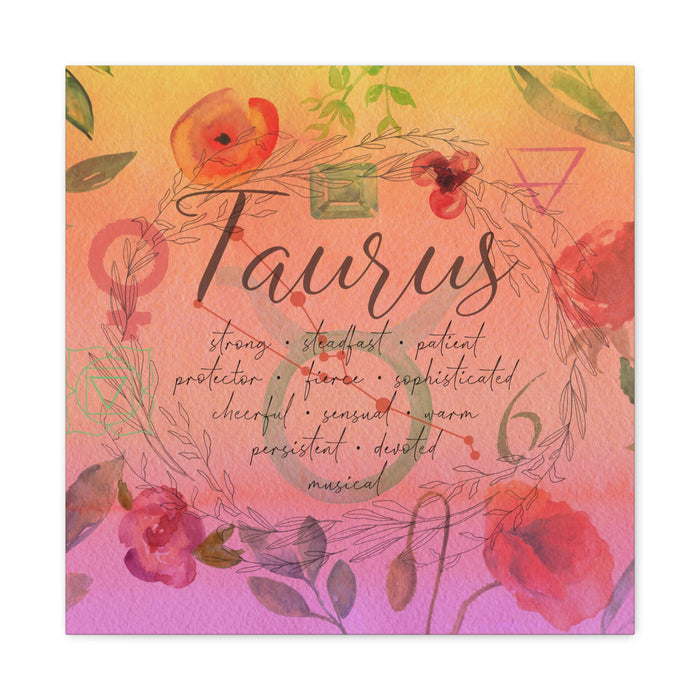 Taurus Canvas Gallery Wraps
