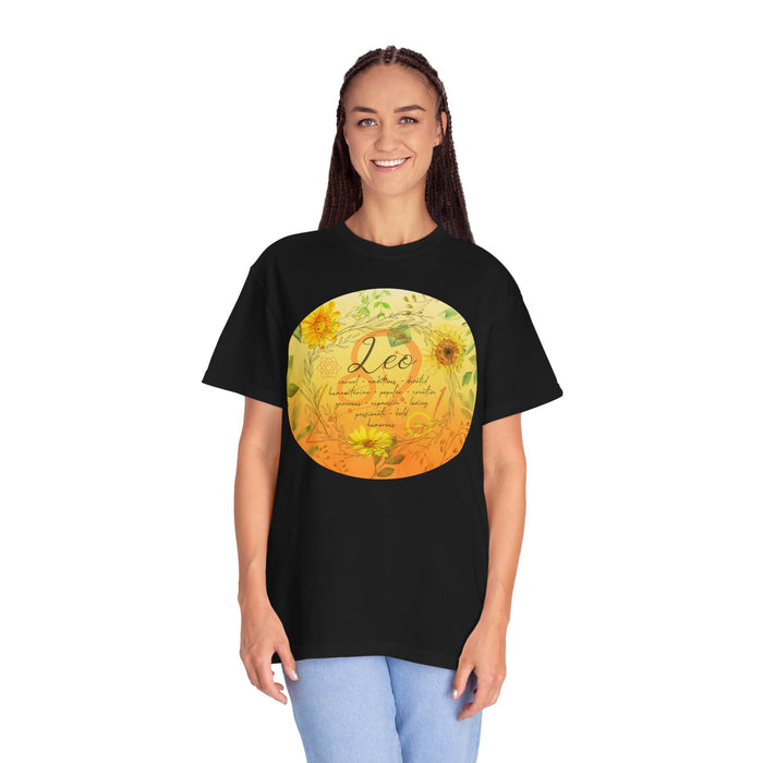 Leo Unisex Garment-Dyed T-shirt