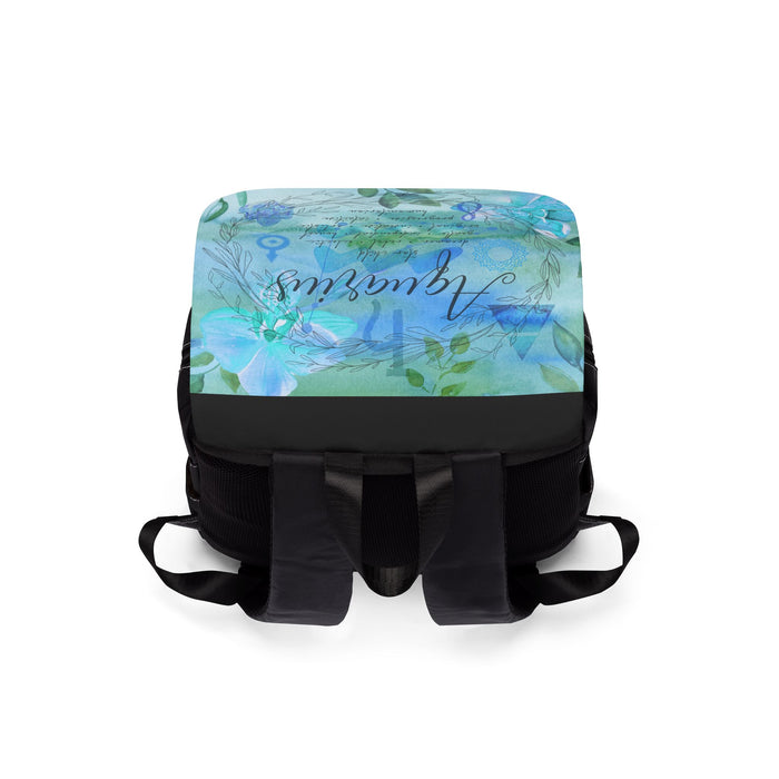 Aquarius Unisex Casual Shoulder Backpack