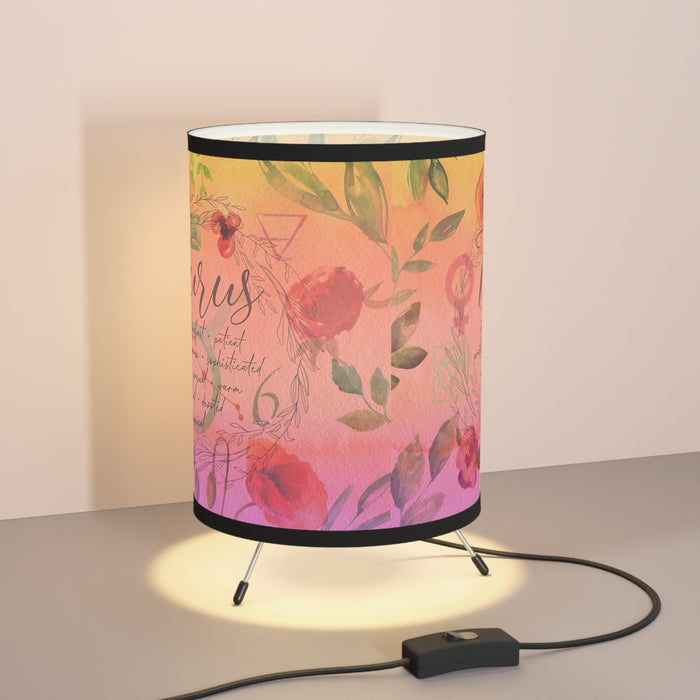 Taurus Tripod Lamp with High-Res Printed Shade, US\CA plug