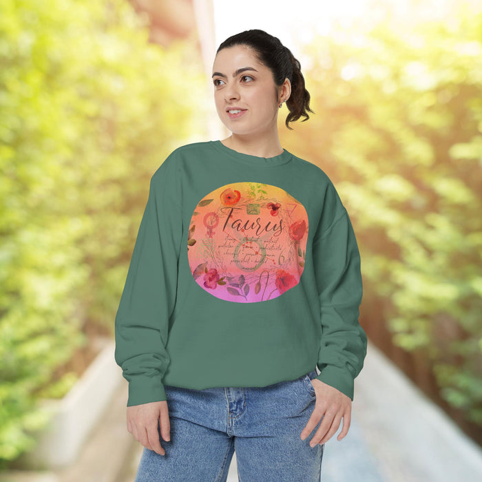 Taurus Unisex Garment-Dyed Sweatshirt