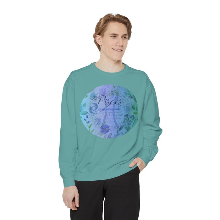 Pisces Unisex Garment-Dyed Sweatshirt