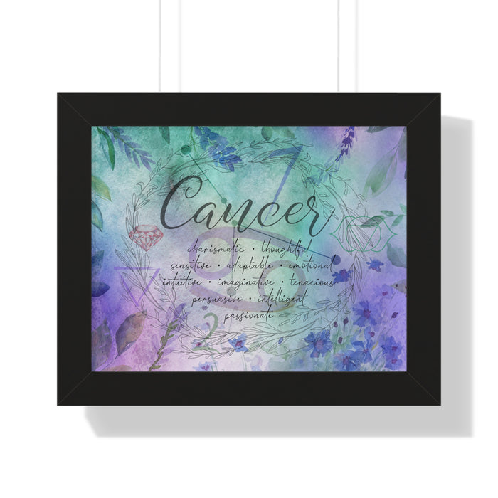 Cancer Framed Horizontal Poster