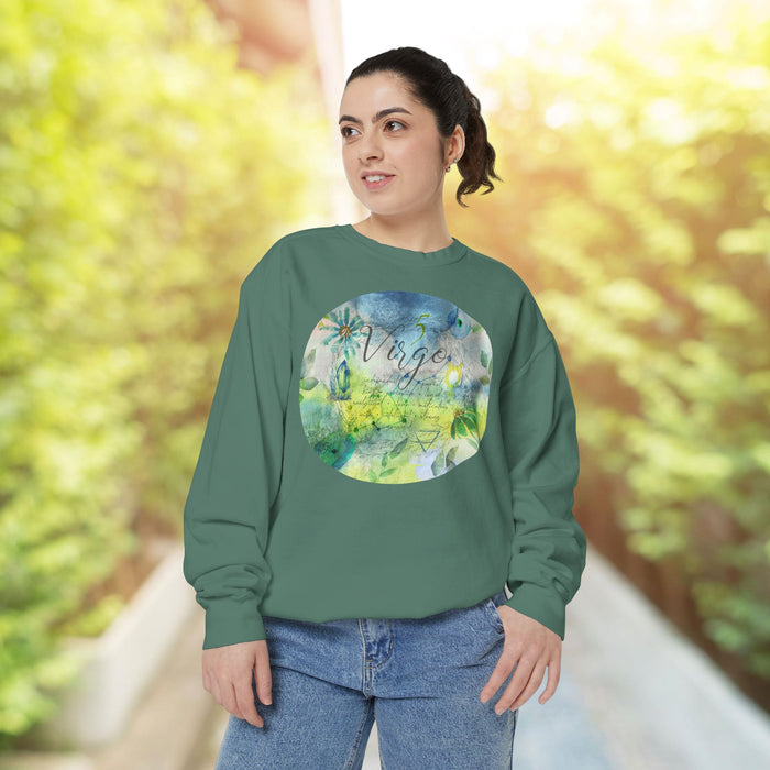 Virgo Unisex Garment-Dyed Sweatshirt