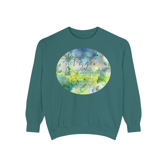 Virgo Unisex Garment-Dyed Sweatshirt