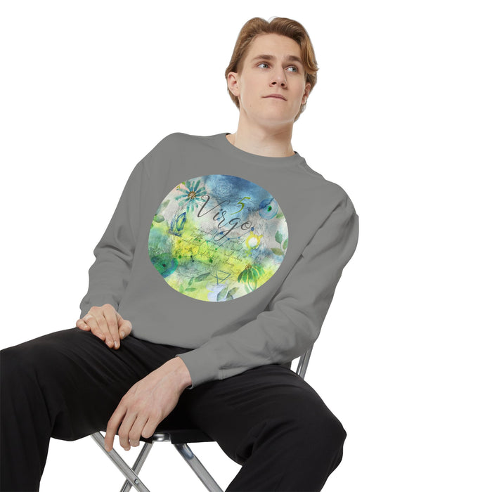 Virgo Unisex Garment-Dyed Sweatshirt