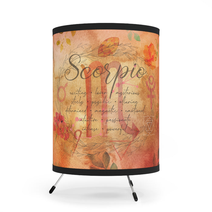 Scorpio Tripod Lamp with High-Res Printed Shade, US\CA plug