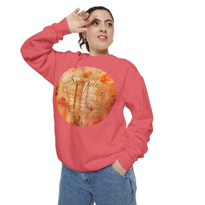 Scorpio Unisex Garment-Dyed Sweatshirt