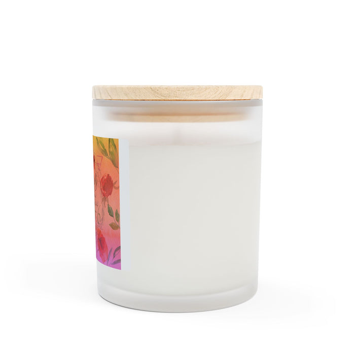 Taurus Frosted Glass Candle, 11oz