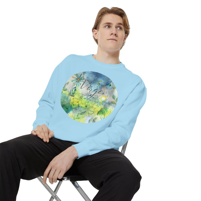 Virgo Unisex Garment-Dyed Sweatshirt