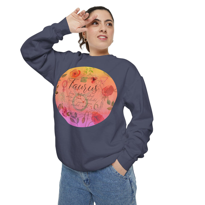 Taurus Unisex Garment-Dyed Sweatshirt