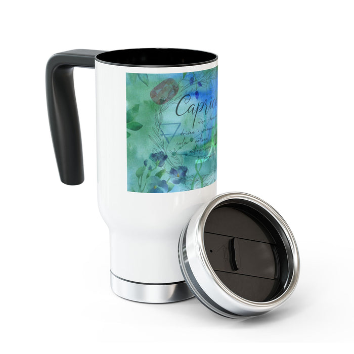 Capricorn Stainless Steel Travel Mug with Handle, 14oz