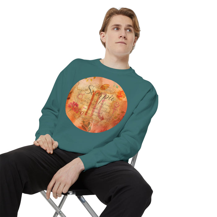 Scorpio Unisex Garment-Dyed Sweatshirt