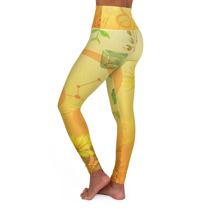 Leo High Waisted Yoga Leggings (AOP)