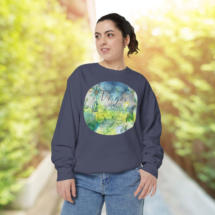 Virgo Unisex Garment-Dyed Sweatshirt