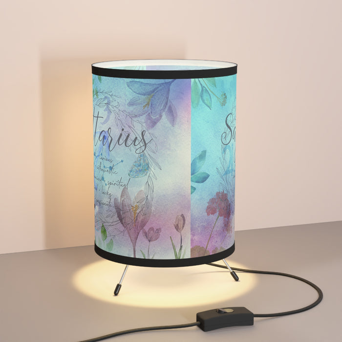 Sagittarius Tripod Lamp with High-Res Printed Shade, US\CA plug