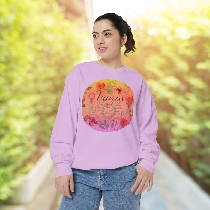 Taurus Unisex Garment-Dyed Sweatshirt