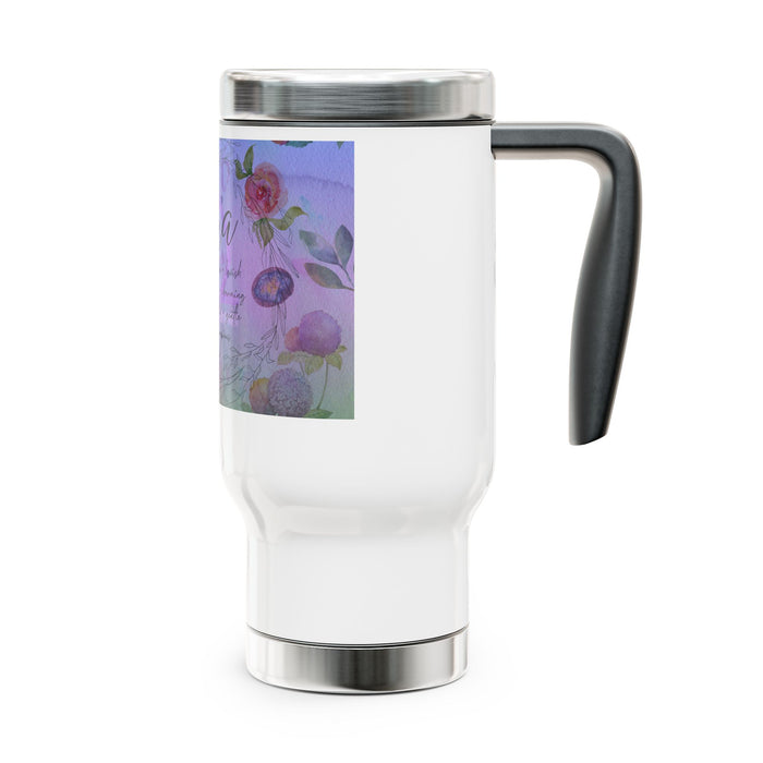 Libra Stainless Steel Travel Mug with Handle, 14oz
