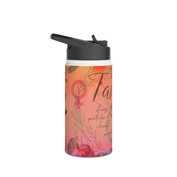 Taurus Stainless Steel Water Bottle, Standard Lid