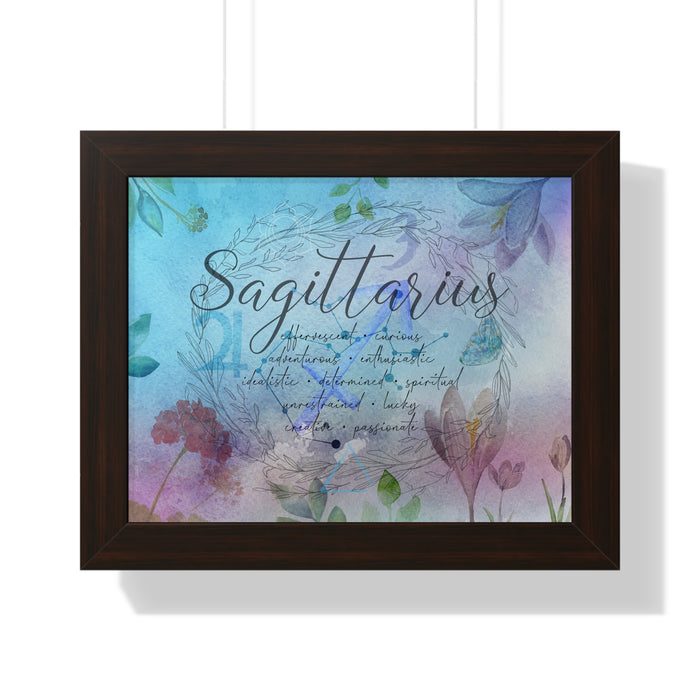 Sagittarius Framed Horizontal Poster