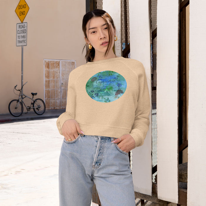 Capricorn Women's Cropped Fleece Pullover