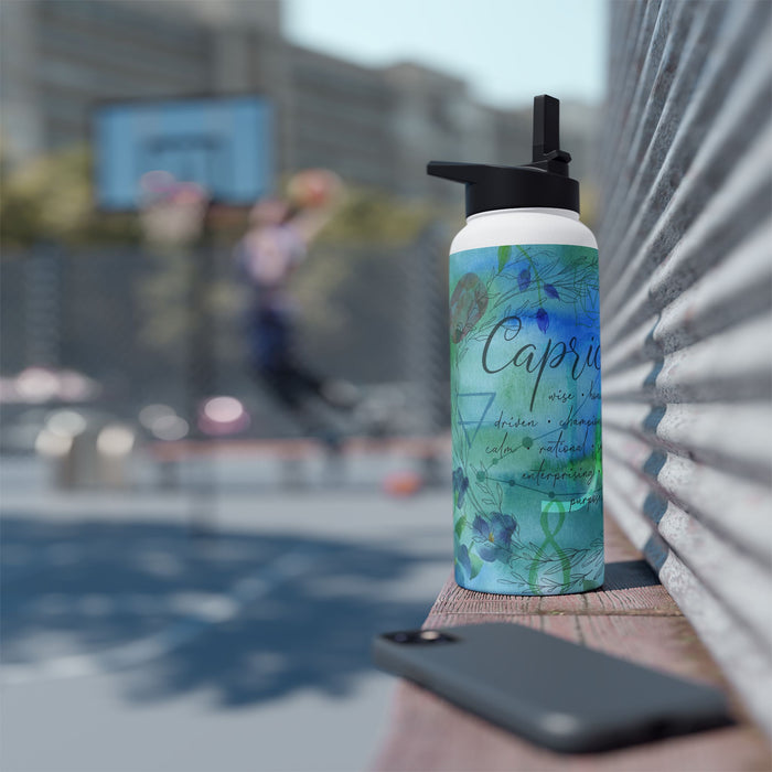 Capricorn Stainless Steel Water Bottle, Standard Lid