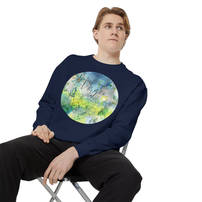 Virgo Unisex Garment-Dyed Sweatshirt