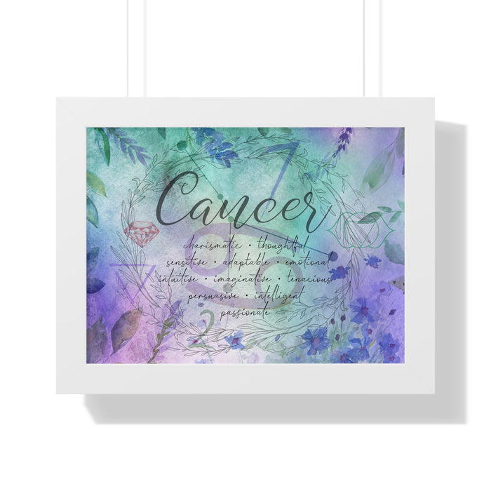 Cancer Framed Horizontal Poster