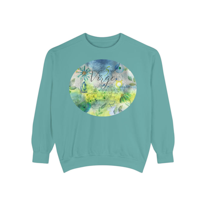Virgo Unisex Garment-Dyed Sweatshirt
