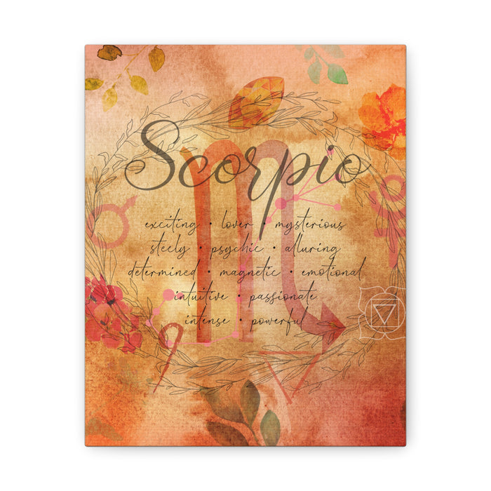 Scorpio Canvas Gallery Wraps