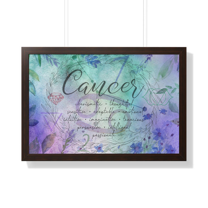 Cancer Framed Horizontal Poster