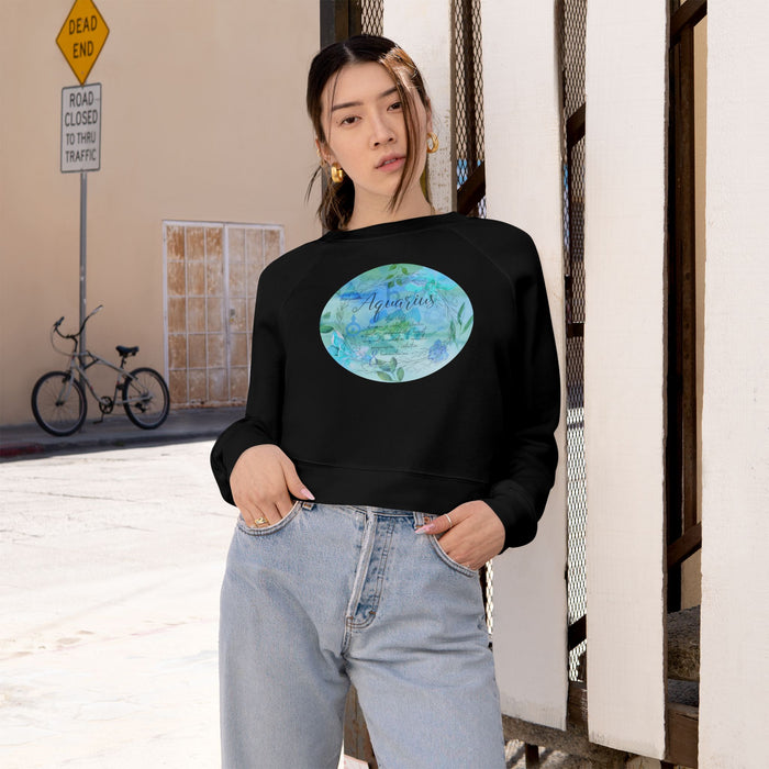 Aquarius Women's Cropped Fleece Pullover