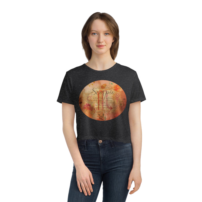 Scorpio Women's Flowy Cropped Tee