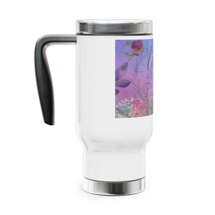 Libra Stainless Steel Travel Mug with Handle, 14oz